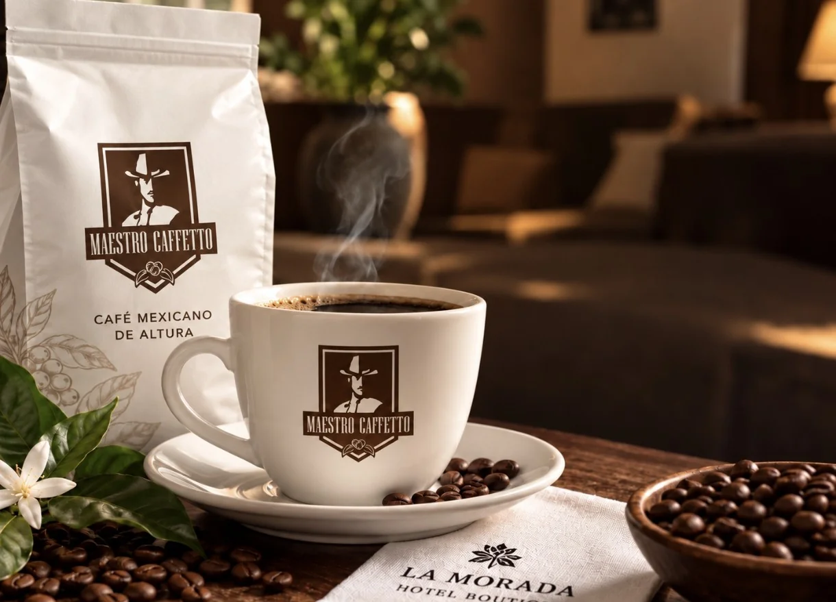 Café Maestro Caffeto disponible en Hotel Boutique La Morada